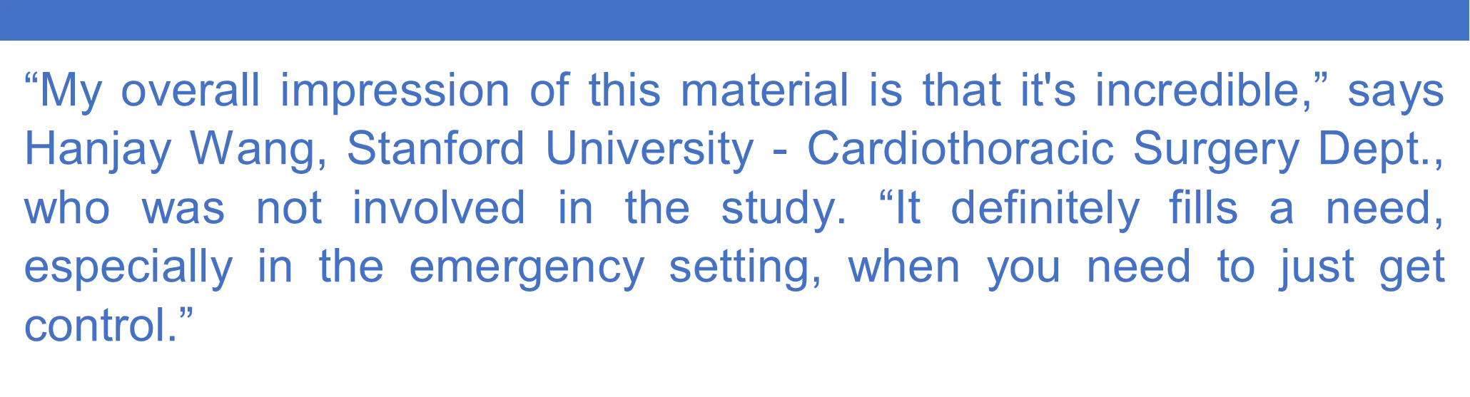 Highly effective emergency medical product for cardiac care.